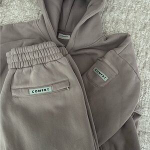 Comfrt Hoodie and Joggers Set in Taupe